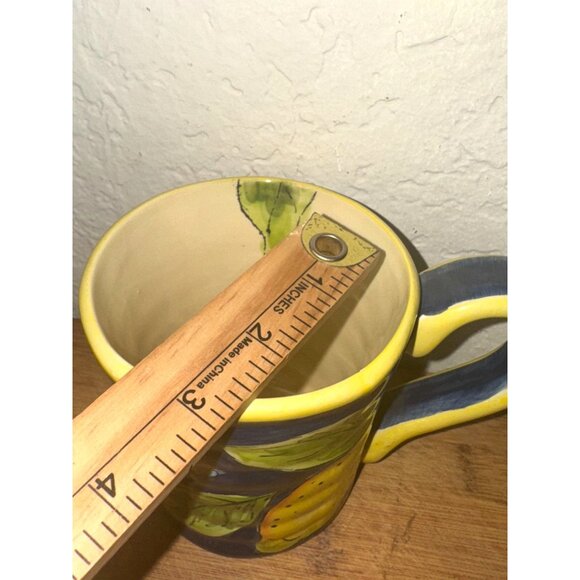 Hand-Painted Ceramic Mug With Lemon Design - Picture 5 of 5
